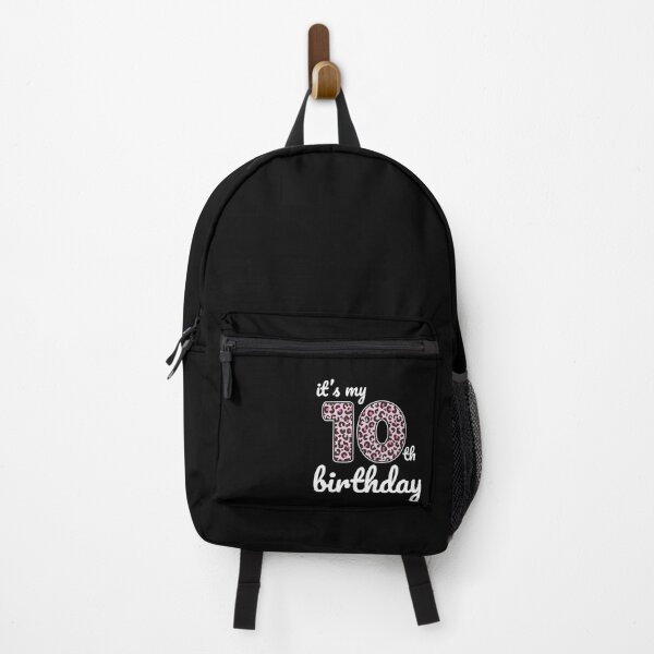 Item preview, Its my birthday, 10th Birthday Pink Leopard Print, Kid Pink Leopard 10th Birthday, 10 Years Old Wild Animal, Number Ten Safari Zoo designed and sold by singRsong.