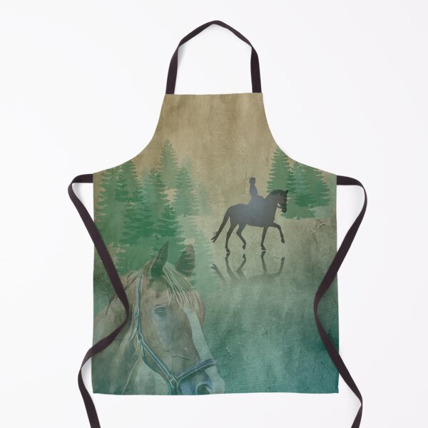 Item preview, Horse riding in the mist abstract for wall art designed and sold by Areashor.