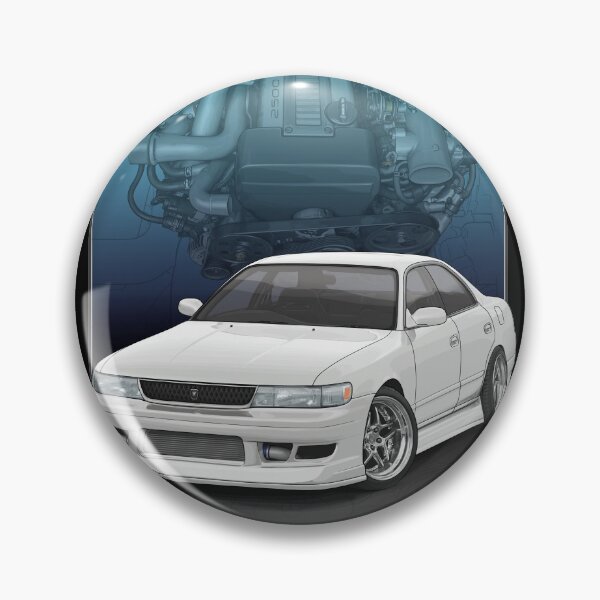 Item preview, Chaser jzx90 White with 1JZ engine backdrop designed and sold by ArtyMotive.