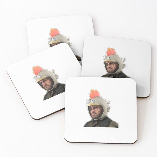 Item preview, MGS 5 Venom snake in chicken hat Sticker designed and sold by MarkusZiesemann.