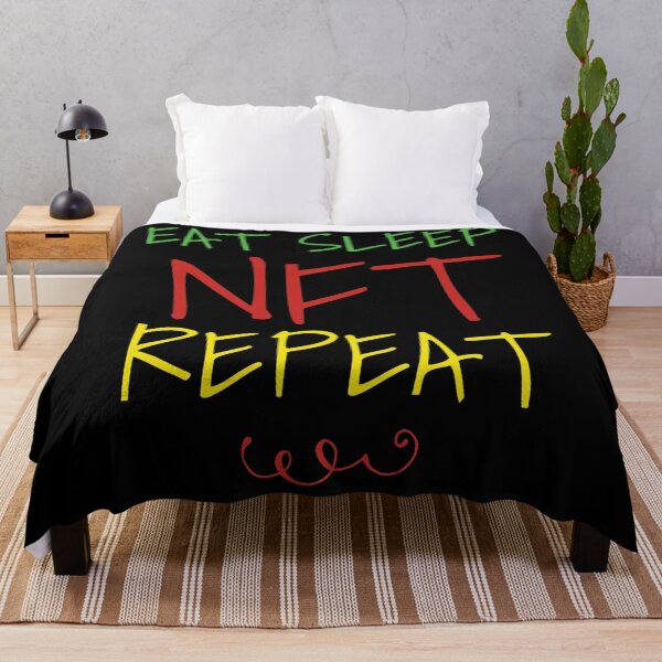 Item preview, eat sleep nft repeat designed and sold by diva-design.