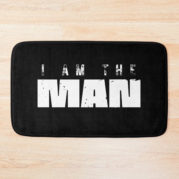 Item preview, I am the Man funny humorous design in white designed and sold by Creative Life.