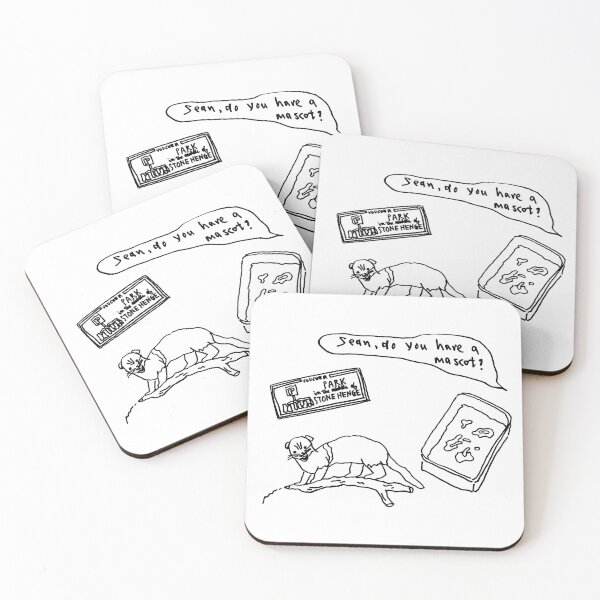 Item preview, Sean's Mascots black and white designed and sold by WhenPigsSwim.