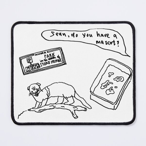 Item preview, Sean's Mascots black and white designed and sold by WhenPigsSwim.