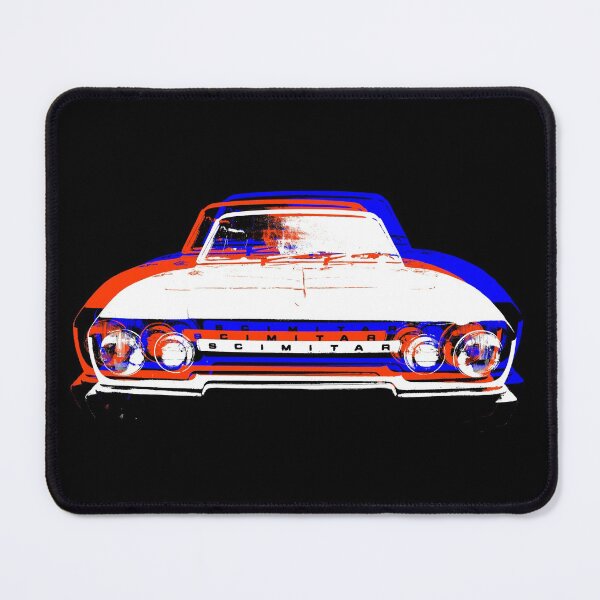 Item preview, Reliant Scimitar 1970s British classic car monoblock red white blue designed and sold by soitwouldseem.