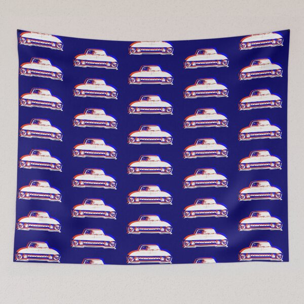 Item preview, Reliant Scimitar 1970s British classic car monoblock red white blue designed and sold by soitwouldseem.