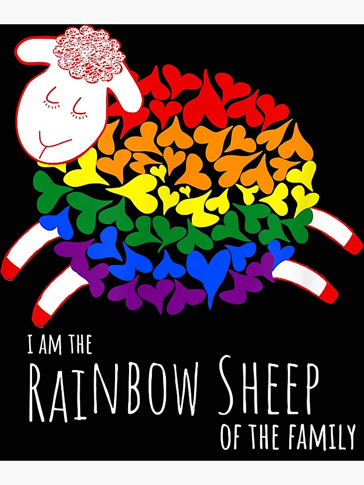 I Am The Rainbow Sheep Cute Lgbtq Sheep And Lgbt Pride Month T Shirtpng Art Print For Sale By 