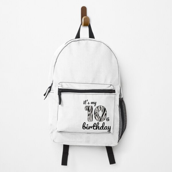 Item preview, Its my birthday, 10th Birthday Zebra Print, Kid Zebra 10th Birthday, 10 Years Old Wild Animal, Number Ten Safari Zoo designed and sold by singRsong.
