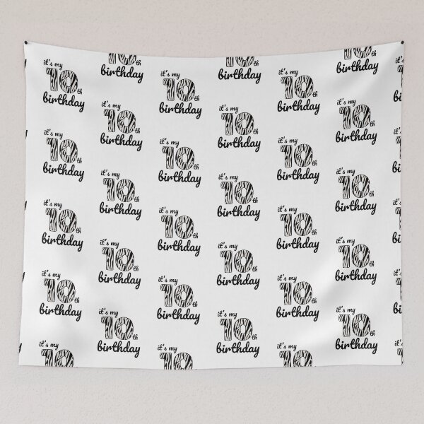 Item preview, Its my birthday, 10th Birthday Zebra Print, Kid Zebra 10th Birthday, 10 Years Old Wild Animal, Number Ten Safari Zoo designed and sold by singRsong.