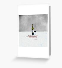 Glass of Wine Greeting Card