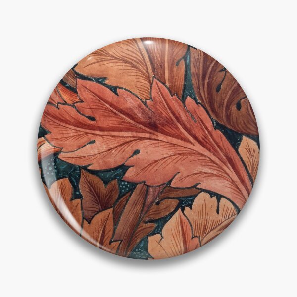 Item preview, William Morris Brown Acanthus ,Morris Botanical Pattern,Vintage Brown Leaves Pattern,Victorian Brown Leaves Pattern, designed and sold by Tamas Das.