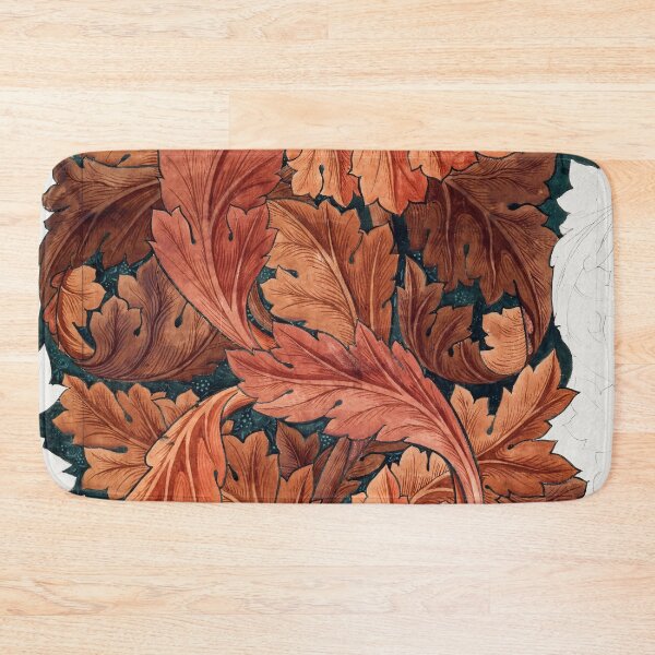 Item preview, William Morris Brown Acanthus ,Morris Botanical Pattern,Vintage Brown Leaves Pattern,Victorian Brown Leaves Pattern, designed and sold by Tamas Das.