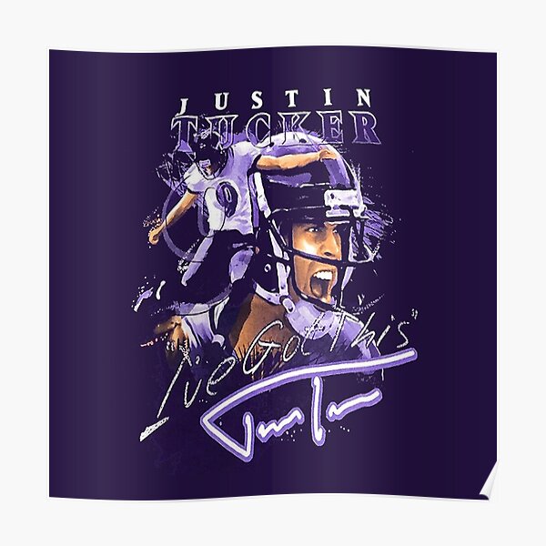 Justin Tucker Football Paper Poster Ravens - Justin Tucker - Pin