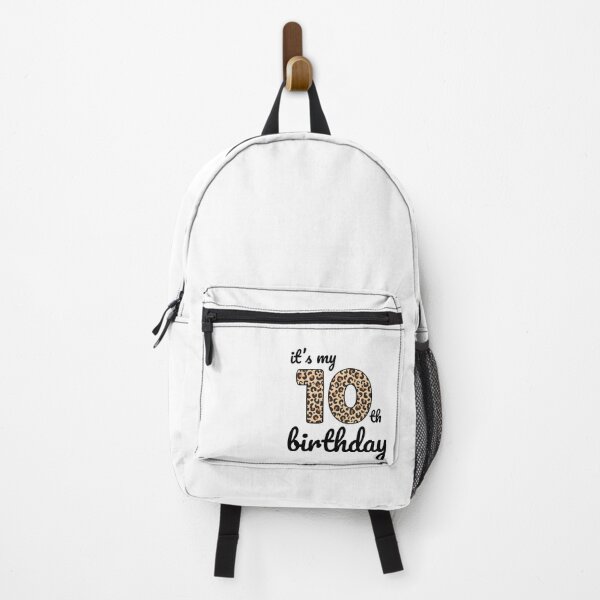 Item preview, Its my birthday, 10th Birthday Leopard Print, Kid Leopard 10th Birthday, 10 Years Old Wild Animal, Number Ten Safari Zoo designed and sold by singRsong.