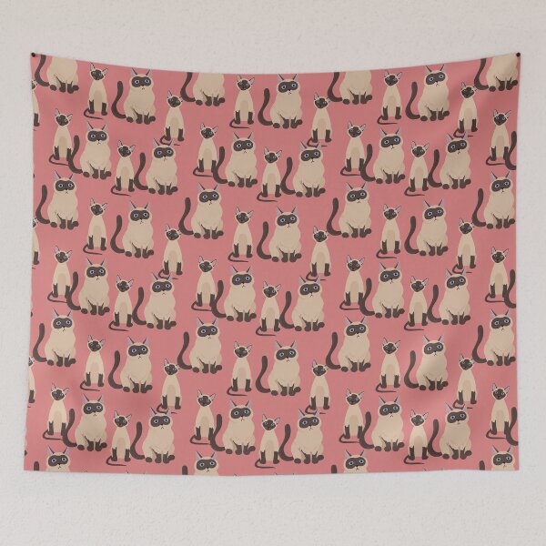 Item preview, Cats Crowd Confused Siamese Cats designed and sold by Paper Hearteu.