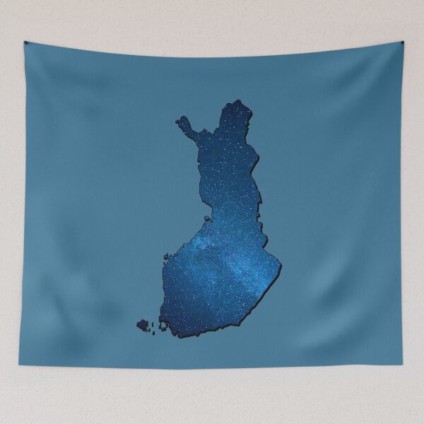Item preview, Cool looking blue map of Finland designed and sold by Purr95.