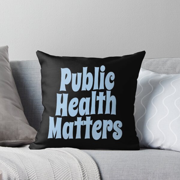 Item preview, Public Health Matters (Inspirational and Motivational Political Quote • Vintage Classic 70's Look • Light Blue) designed and sold by SassyClassyMe.