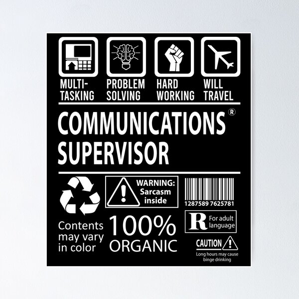 Item preview, Communications Supervisor T Shirt - MultiTasking Certified Job Gift Item Tee designed and sold by sabinacsnm.