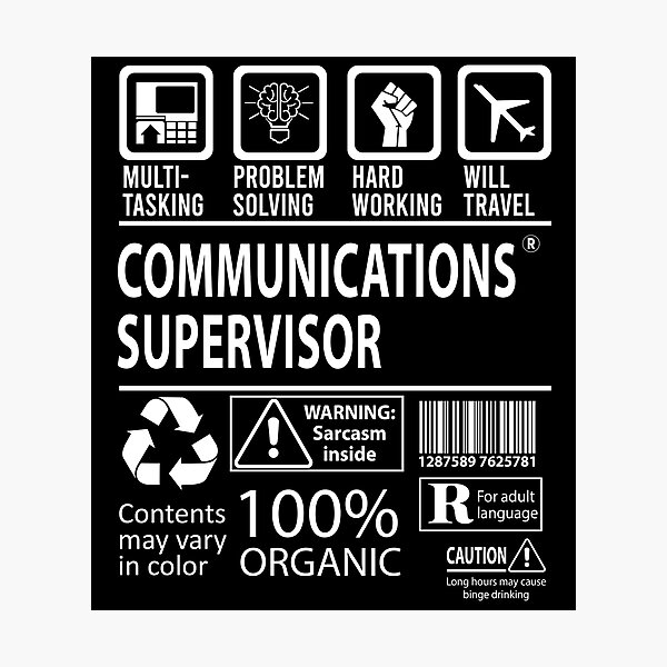 Item preview, Communications Supervisor T Shirt - MultiTasking Certified Job Gift Item Tee designed and sold by sabinacsnm.