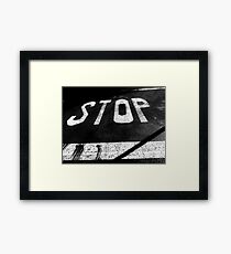 STOP Framed Print