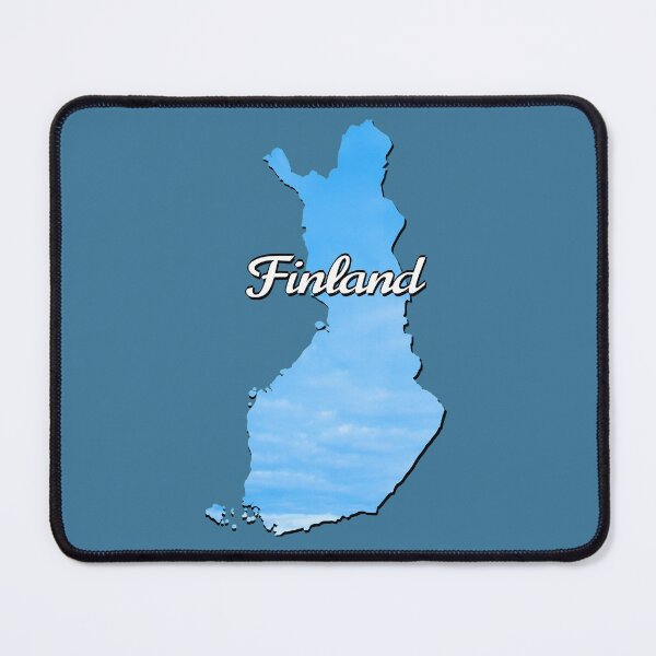 Item preview, Beautiful light blue map of Finland designed and sold by Purr95.