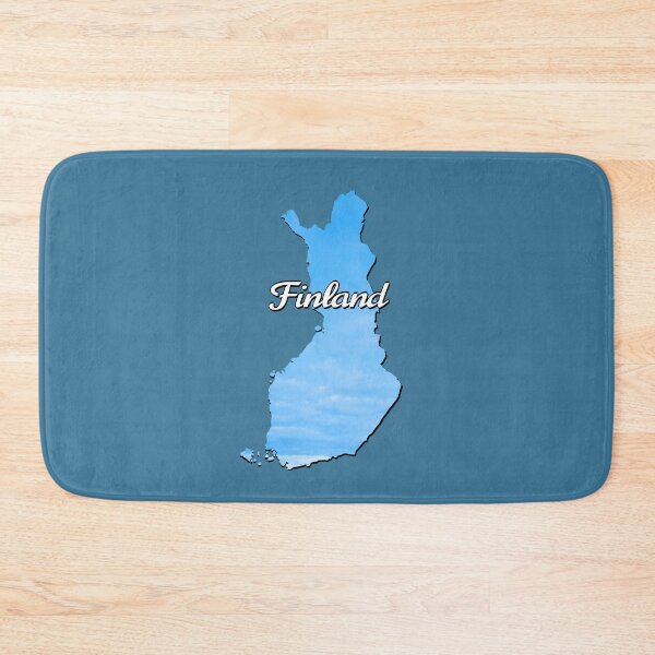 Item preview, Beautiful light blue map of Finland designed and sold by Purr95.