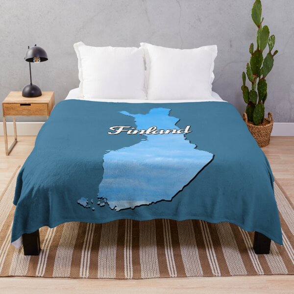 Item preview, Beautiful light blue map of Finland designed and sold by Purr95.