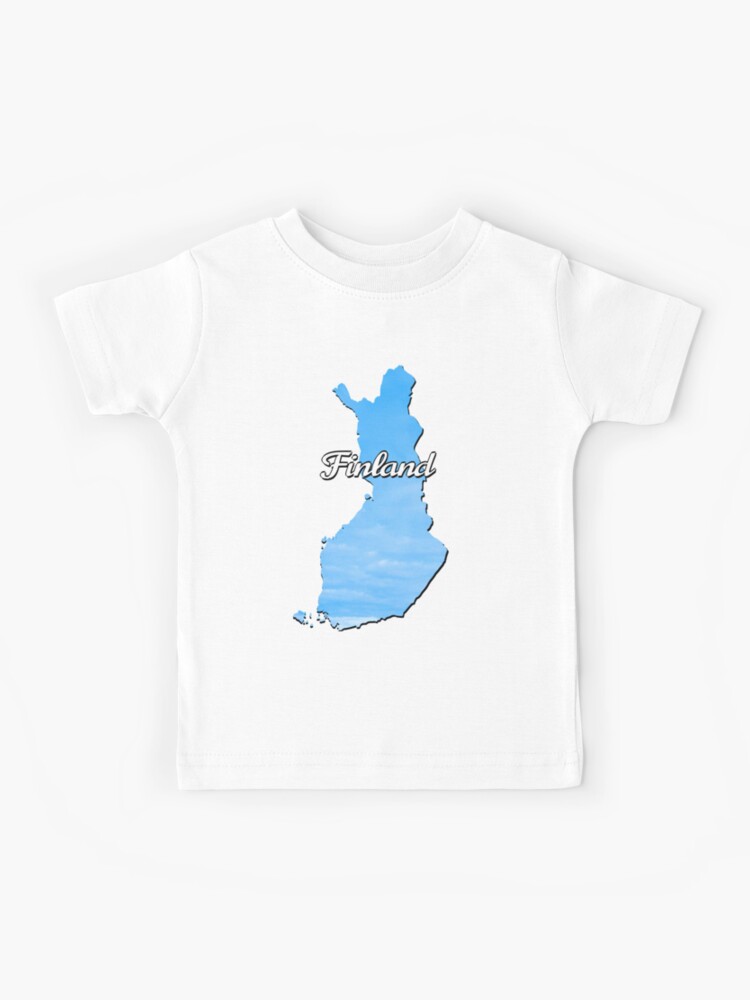 have føderation Kloster Beautiful light blue map of Finland" Kids T-Shirt for Sale by Purr95 |  Redbubble