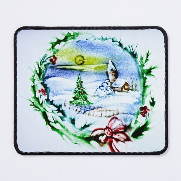 Item preview, Christmas Wreath with a Little Landscape designed and sold by sandexperiment.