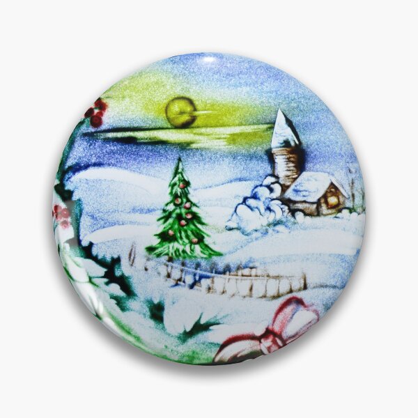 Item preview, Corona de Navidad con un pequeño paisaje designed and sold by sandexperiment.