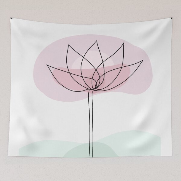 Item preview, FLOWER - Abstract Line Art designed and sold by Mrs-PenLine.