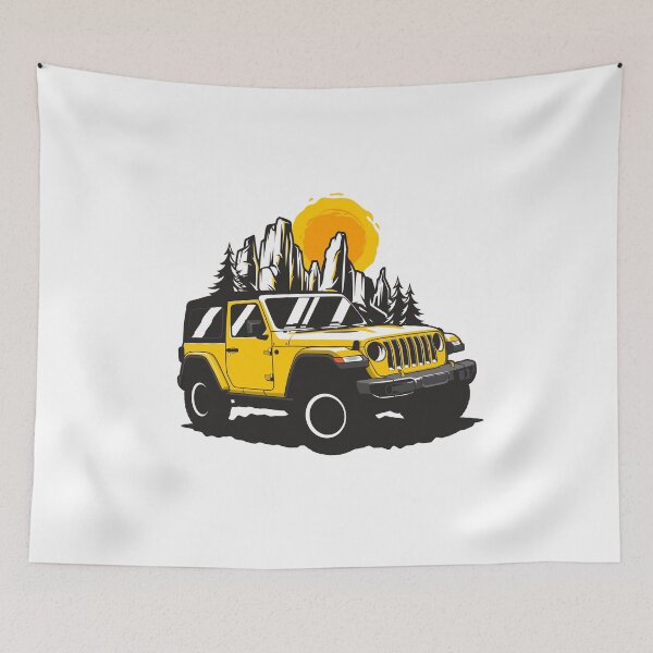 Item preview, Yellow Wrangler Off Road Classic designed and sold by KaroCars.