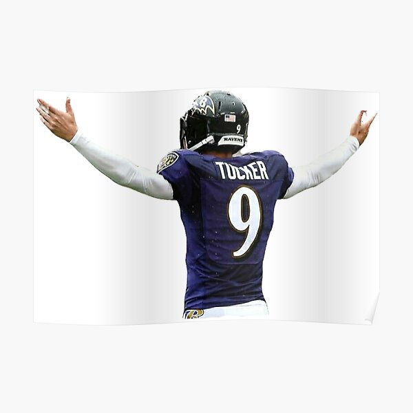 Justin Tucker Baltimore Ravens Poster , Canvas Frame, Kids Wall Decor,  Football Fan, Man Cave Gift for Him - Her, Sports Canvas Wall Art