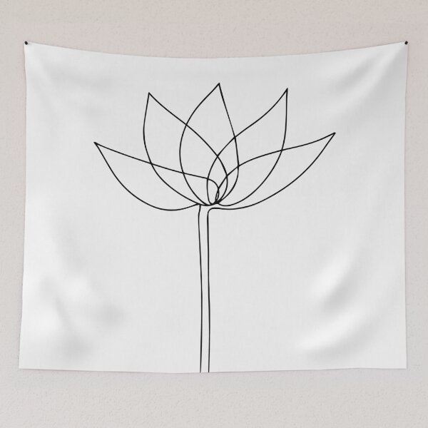 Item preview, FLOWER - Black Line Art designed and sold by Mrs-PenLine.