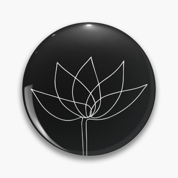 Item preview, FLOWER - White Line Art designed and sold by Mrs-PenLine.