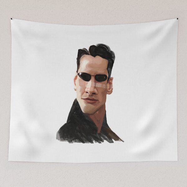 Item preview, Neo Matrix Keanu Reeves Reloaded designed and sold by Caricaturas.