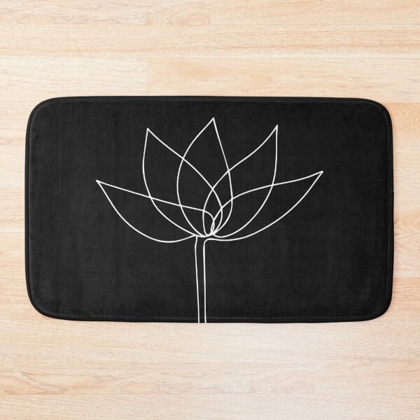 Item preview, FLOWER - White Line Art designed and sold by Mrs-PenLine.