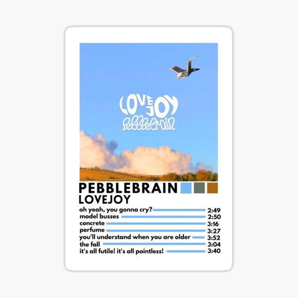 "Lovejoy Pebble Brain New Music Album Palette" Sticker For Sale By ...