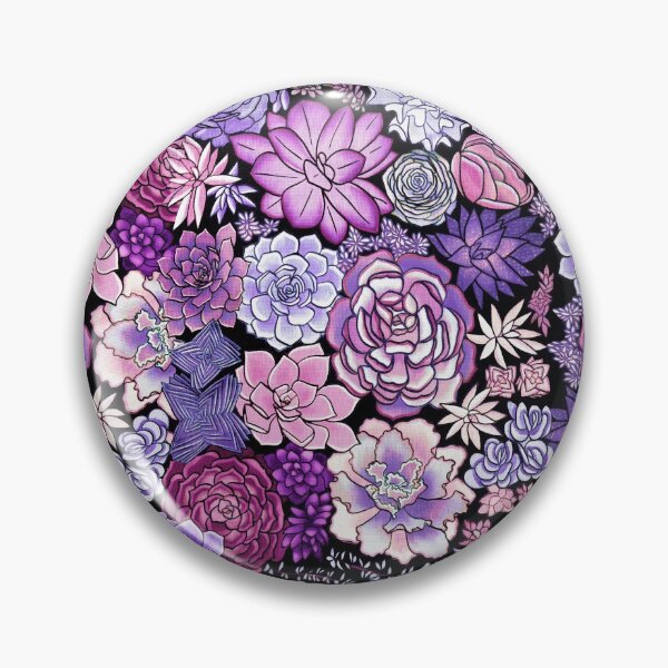 Item preview, Periwinkle Purple Succulent Plant Pattern designed and sold by TigaTiga.