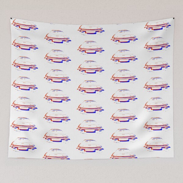 Item preview, Triumph TR7 British classic car monoblock red white blue designed and sold by soitwouldseem.