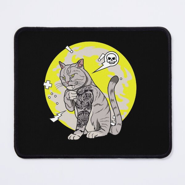 Item preview, Muscle tattooed cat designed and sold by D3monic.
