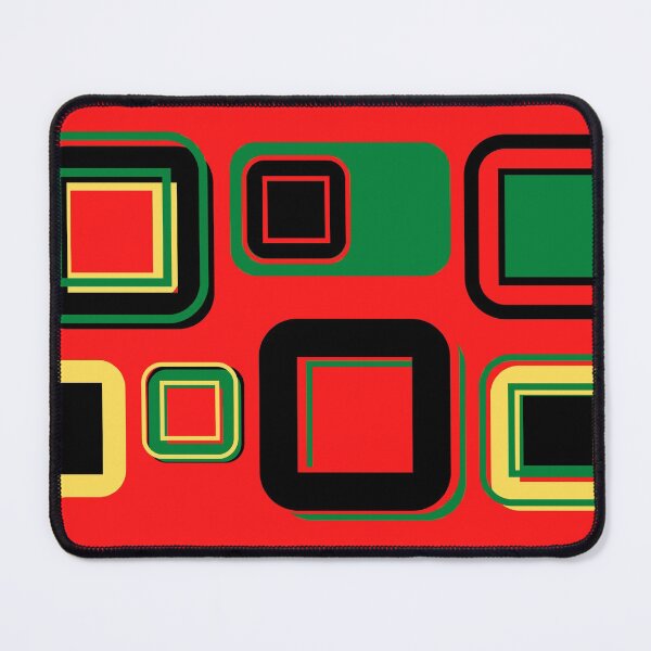 Item preview, KENTE INSPIRED SQUARES - RED designed and sold by HillTopView.