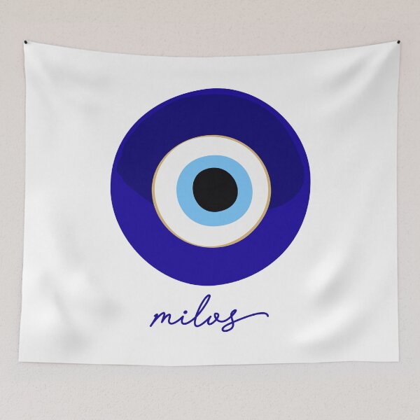 Item preview, MILOS - GREECE, mati edition blue white. designed and sold by angelisart.