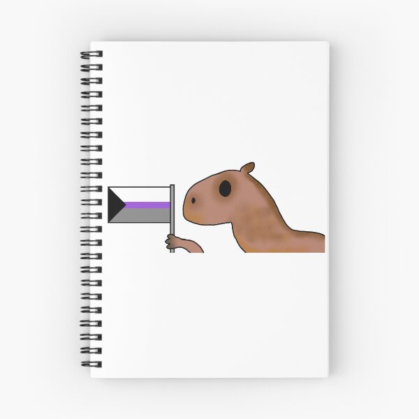 Item preview, capybara with demisexual flag designed and sold by EmoGayWorm.