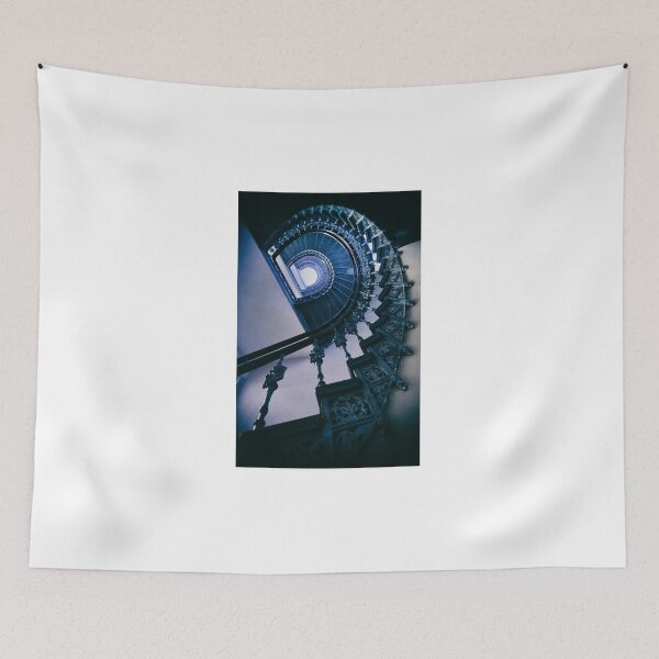 Item preview, Spiral metal stairs in blue designed and sold by JBlaminsky.