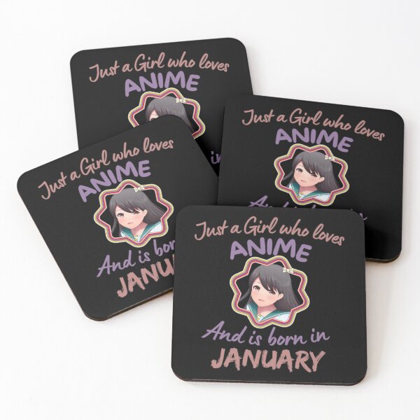 Item preview, Just A Girl Who Loves Anime and is born in January designed and sold by NishiiAgrawal.