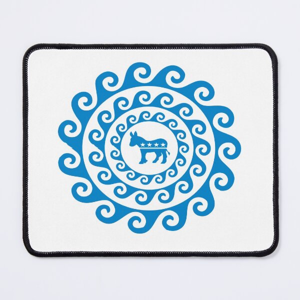 Item preview, Blue Wave Mandala Democratic Donkey 2020 Presidential Election designed and sold by funnytshirtemp.