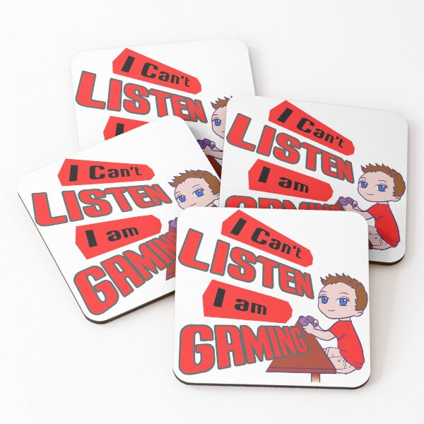Item preview, I can't listen I'm a gaming gamer motif designed and sold by Merchandiser099.
