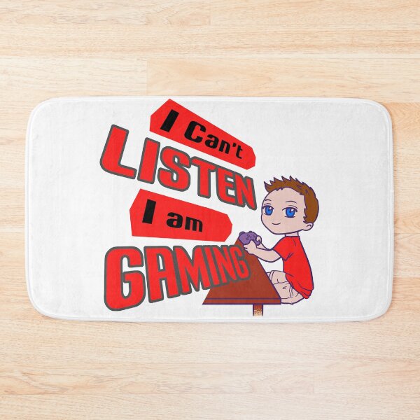 Item preview, I can't listen I'm a gaming gamer motif designed and sold by Merchandiser099.