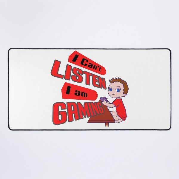 Item preview, I can't listen I'm a gaming gamer motif designed and sold by Merchandiser099.